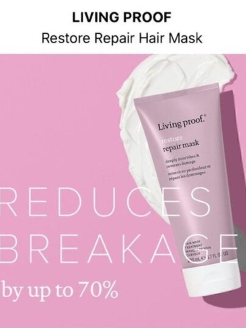Living Proof Restore Repair Mask - Mauve Packaging - Picture 6 of 7